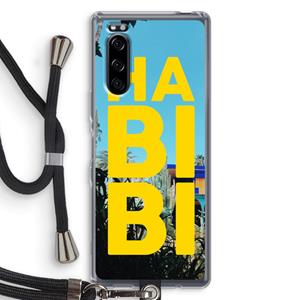 CaseCompany Habibi Majorelle : Sony Xperia 5 Transparant Hoesje met koord