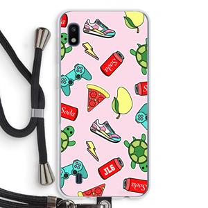 CaseCompany Things Jamie Loves: Samsung Galaxy A10 Transparant Hoesje met koord