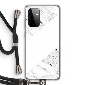CaseCompany Biggest stripe: Samsung Galaxy A72 5G Transparant Hoesje met koord