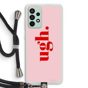 CaseCompany Ugh: Samsung Galaxy A52s 5G Transparant Hoesje met koord