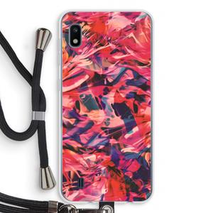CaseCompany California: Samsung Galaxy A10 Transparant Hoesje met koord