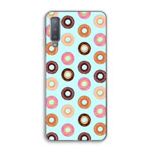 CaseCompany Donuts: Samsung Galaxy A7 (2018) Transparant Hoesje