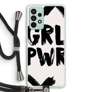 CaseCompany Girl Power #2: Samsung Galaxy A52s 5G Transparant Hoesje met koord