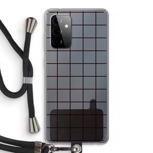 CaseCompany Rooster: Samsung Galaxy A72 5G Transparant Hoesje met koord