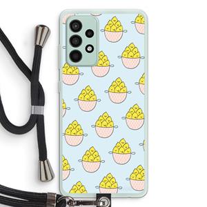 CaseCompany Citroenen: Samsung Galaxy A52s 5G Transparant Hoesje met koord