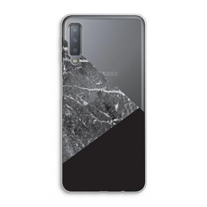 CaseCompany Combinatie marmer: Samsung Galaxy A7 (2018) Transparant Hoesje