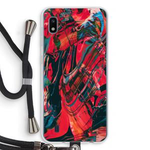 CaseCompany Endless Descent: Samsung Galaxy A10 Transparant Hoesje met koord