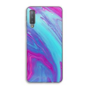 CaseCompany Zweverige regenboog: Samsung Galaxy A7 (2018) Transparant Hoesje