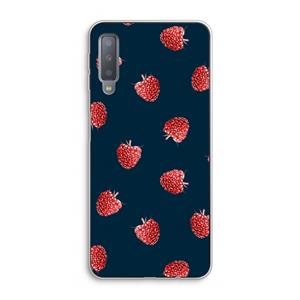 CaseCompany Framboosjes: Samsung Galaxy A7 (2018) Transparant Hoesje