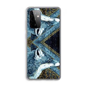 CaseCompany Golden Fox: Samsung Galaxy A72 Transparant Hoesje