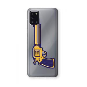 CaseCompany Pew Pew Pew: Samsung Galaxy A31 Transparant Hoesje