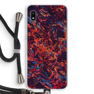 CaseCompany Lucifer: Samsung Galaxy A10 Transparant Hoesje met koord