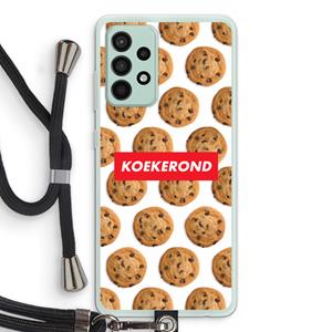 CaseCompany Koekerond: Samsung Galaxy A52s 5G Transparant Hoesje met koord