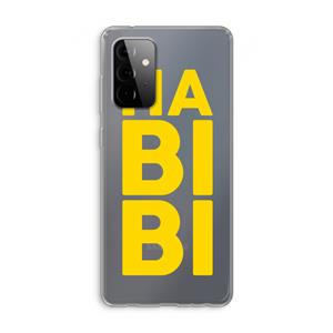 CaseCompany Habibi Blue: Samsung Galaxy A72 Transparant Hoesje