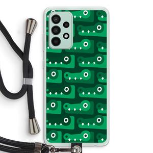 CaseCompany Crocs: Samsung Galaxy A52s 5G Transparant Hoesje met koord