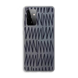 CaseCompany Marrakech Zigzag: Samsung Galaxy A72 Transparant Hoesje