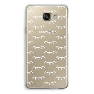CaseCompany Wimpers: Samsung Galaxy A5 (2016) Transparant Hoesje