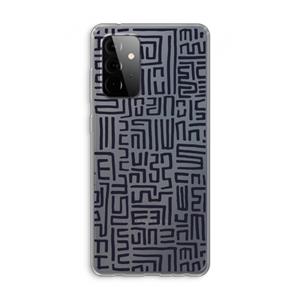CaseCompany Moroccan Print: Samsung Galaxy A72 Transparant Hoesje
