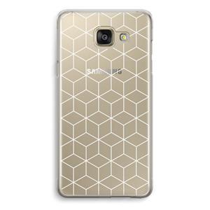 CaseCompany Zwart-witte kubussen: Samsung Galaxy A5 (2016) Transparant Hoesje