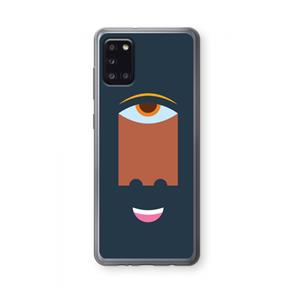 CaseCompany Mono M: Samsung Galaxy A31 Transparant Hoesje