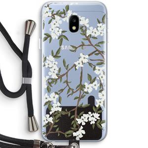 CaseCompany Blossoming spring: Samsung Galaxy J3 (2017) Transparant Hoesje met koord