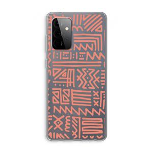 CaseCompany Marrakech Pink: Samsung Galaxy A72 Transparant Hoesje