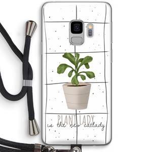 CaseCompany Kamerplant op vensterruit: Samsung Galaxy S9 Transparant Hoesje met koord