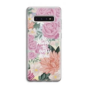 CaseCompany Kindness matters: Samsung Galaxy S10 4G Transparant Hoesje
