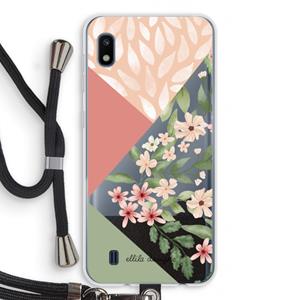 CaseCompany Sweet heaven geometrics: Samsung Galaxy A10 Transparant Hoesje met koord