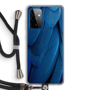 CaseCompany Pauw: Samsung Galaxy A72 5G Transparant Hoesje met koord