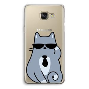 CaseCompany Cool cat: Samsung Galaxy A5 (2016) Transparant Hoesje