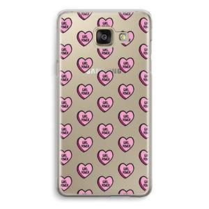 CaseCompany GIRL POWER: Samsung Galaxy A5 (2016) Transparant Hoesje