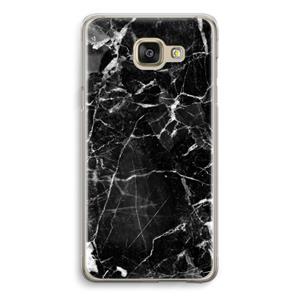 CaseCompany Zwart Marmer 2: Samsung Galaxy A5 (2016) Transparant Hoesje
