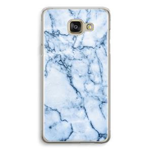 CaseCompany Blauw marmer: Samsung Galaxy A5 (2016) Transparant Hoesje