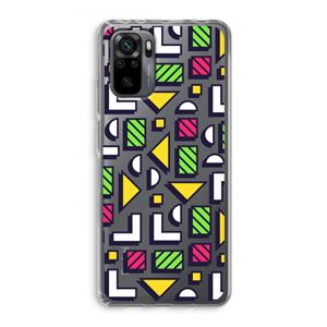 CaseCompany 8-bit N°4: Xiaomi Redmi Note 10 Pro Transparant Hoesje