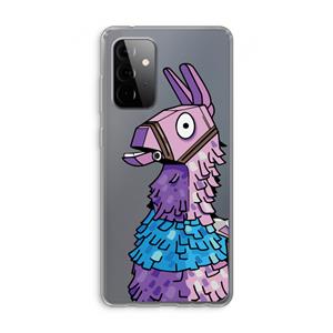 CaseCompany Lama: Samsung Galaxy A72 Transparant Hoesje