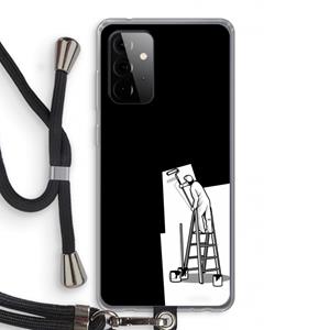 CaseCompany Musketon Painter: Samsung Galaxy A72 5G Transparant Hoesje met koord
