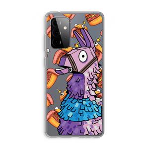 CaseCompany Loot Burger: Samsung Galaxy A72 Transparant Hoesje