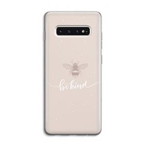CaseCompany Be(e) kind: Samsung Galaxy S10 4G Transparant Hoesje