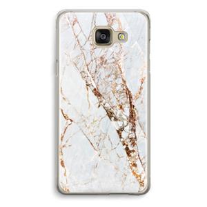 CaseCompany Goud marmer: Samsung Galaxy A5 (2016) Transparant Hoesje