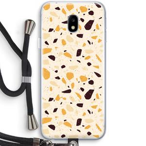 CaseCompany Terrazzo N°13: Samsung Galaxy J3 (2017) Transparant Hoesje met koord