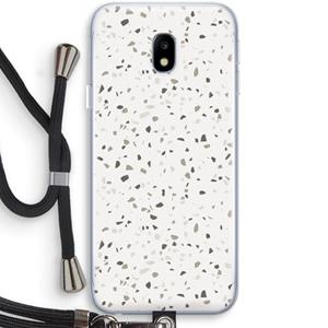 CaseCompany Terrazzo N°14: Samsung Galaxy J3 (2017) Transparant Hoesje met koord