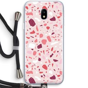 CaseCompany Terrazzo N°15: Samsung Galaxy J3 (2017) Transparant Hoesje met koord