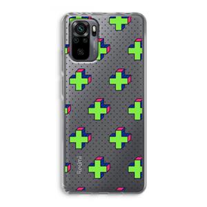 CaseCompany 8-bit N°10: Xiaomi Redmi Note 10 Pro Transparant Hoesje