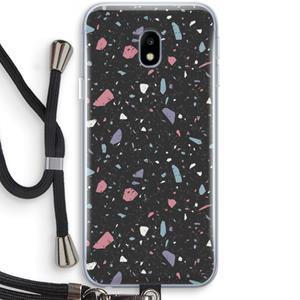 CaseCompany Terrazzo N°16: Samsung Galaxy J3 (2017) Transparant Hoesje met koord