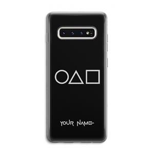 CaseCompany Squid Game: Samsung Galaxy S10 4G Transparant Hoesje