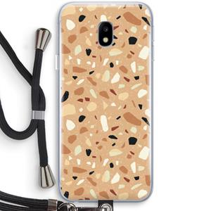 CaseCompany Terrazzo N°17: Samsung Galaxy J3 (2017) Transparant Hoesje met koord
