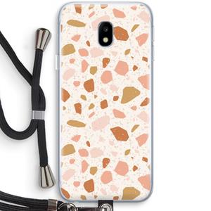 CaseCompany Terrazzo N°18: Samsung Galaxy J3 (2017) Transparant Hoesje met koord