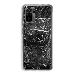 CaseCompany Zwart marmer: Xiaomi Redmi Note 10 Pro Transparant Hoesje