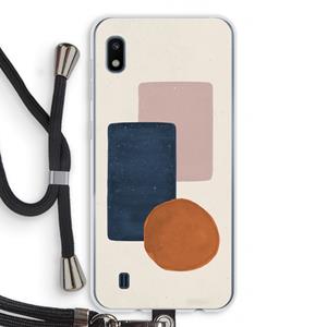 CaseCompany Geo #3: Samsung Galaxy A10 Transparant Hoesje met koord